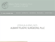 Tablet Screenshot of albanyplasticsurgeons.com